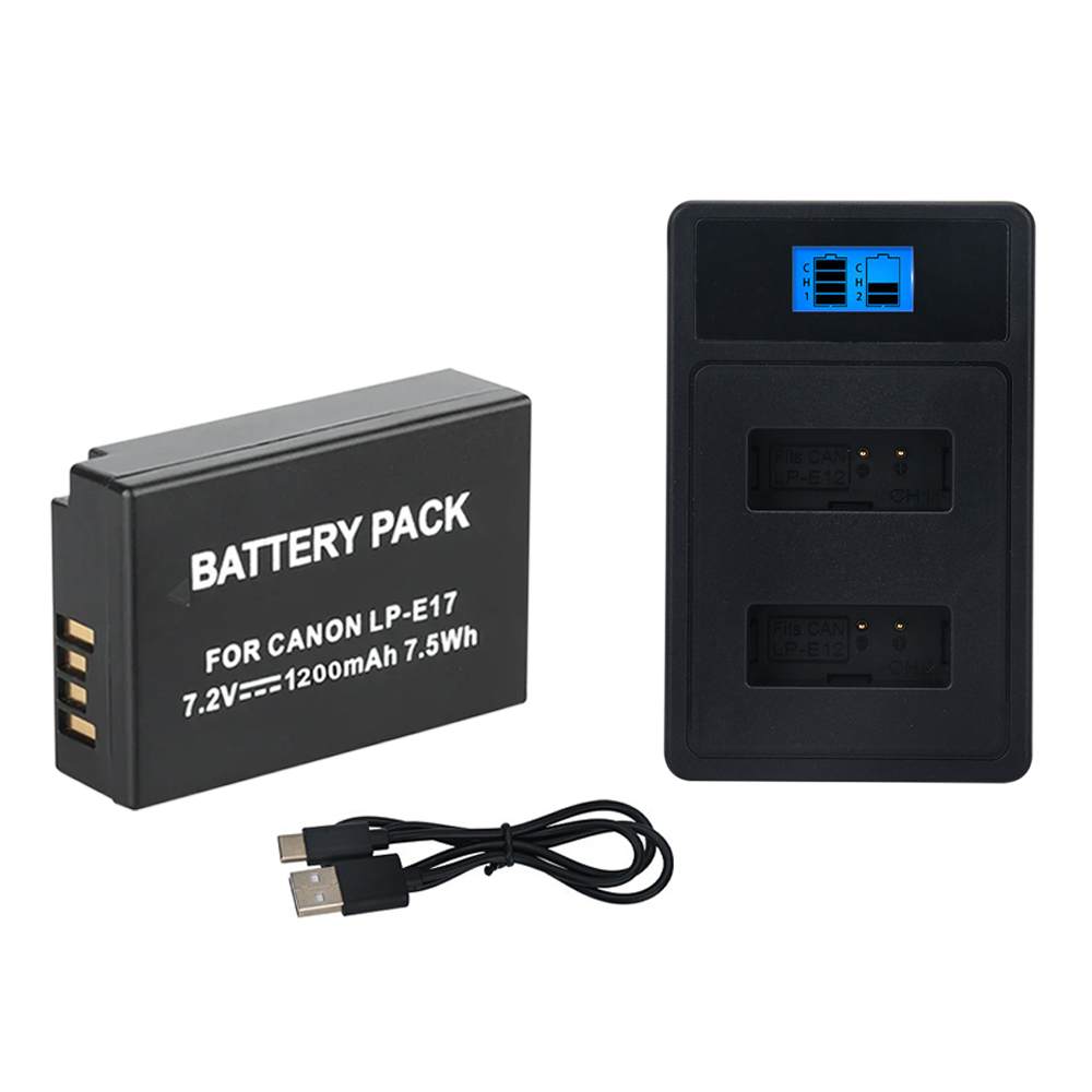 LED Dual Charger 1200mah LP-E1 - Canon Camera Eos R8 review and price