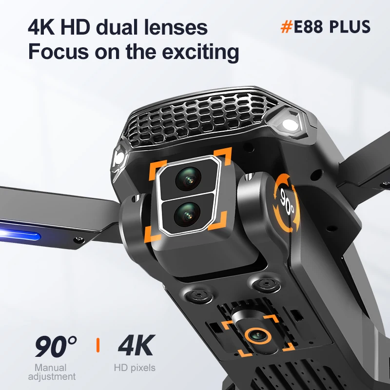 New E88 Plus Quadcopter Drone: - Drone Camera Hd review and price