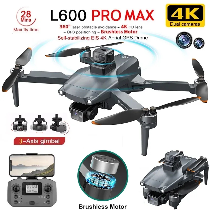 L600 PRO MAX GPS Drone Profess - Drone Camera With Gimbal review and price